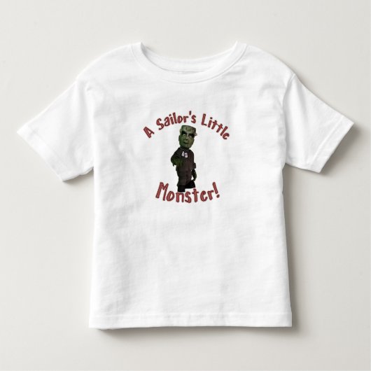 Een Sailor's Kleine Monster Kinder Shirts (Voorkant)