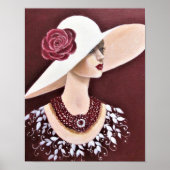 Een samenleving-dame poster (Voorkant)