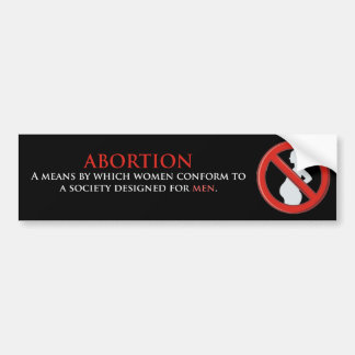 Een samenleving die is ontworpen voor mannen. bumpersticker