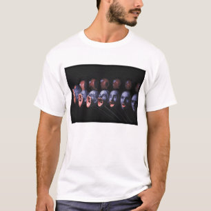 Een samenvoegend scherm t-shirt
