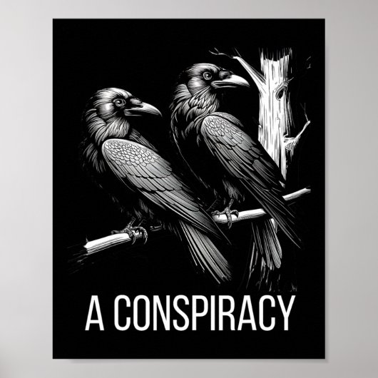 Een samenzwering van Ravens Gothic Raven Dark Acad Poster (Voorkant)