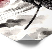 Een samoerai krijger in een traditioneel Poster (Hoek)