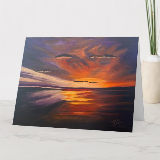 Een San Diego Sunset, Origineel door Gary Poling Kaart (Voorkant)