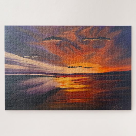 Een San Diego Sunset, Origineel door Gary Poling Legpuzzel (Horizontaal)