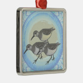 Een Sandpipers Premium Square Ornament (Rechts)