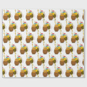 Een Santa Bee Cadeaupapier (Vlak)