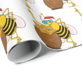 Een Santa Bee Cadeaupapier (Rol Hoek)