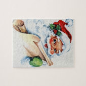 Een Santa Puzzle set voor kerstmis Legpuzzel (Horizontaal)