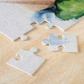 Een Santa Puzzle set voor kerstmis Legpuzzel (Zijkant)