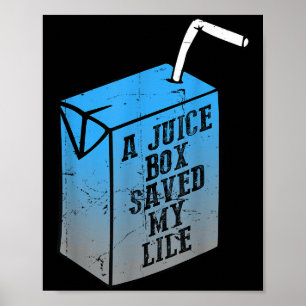 Een sapdoos redde mijn leven T1D Diabetes Awarenes Poster
