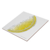 Een sappig, rijp organisch citroenwigras, onderged tegeltje (Zijkant)