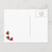 Een sappige zomerse picknick uitnodiging briefkaart (Achterkant)