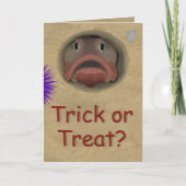 Een Sarcastisch Fringehead Halloween Card Kaart (Voorkant)