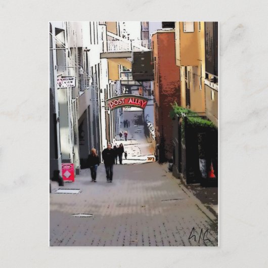 "Een Sastje van Seattle" Briefkaart (Voorkant)