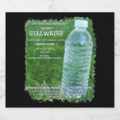 Een satire parodie parodie waterfles label bier etiket (Enkel label)