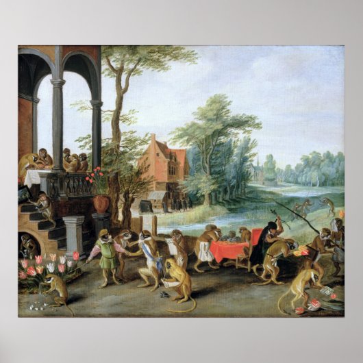 Een Satire van de Folly van Tulip Mania Poster (Voorkant)