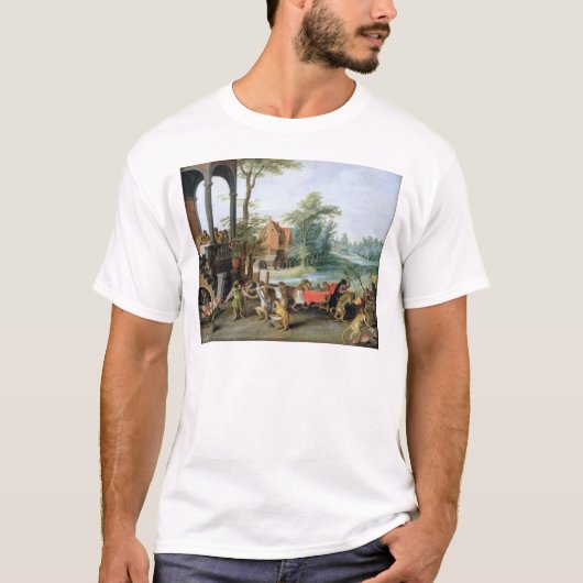 Een Satire van de Folly van Tulip Mania T-shirt (Voorkant)