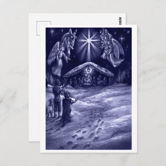 Een Savior is geboren! Briefkaart (Voorkant / Achterkant)