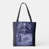 Een Savior is geboren! Canvas tas (Achterkant)