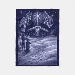 Een Savior is geboren! Fleece Blanket
