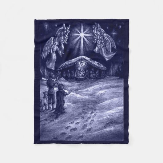 Een Savior is geboren! Fleece Blanket Deken (Voorkant)