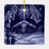 Een Savior is geboren! Keramisch Ornament (Achterkant)