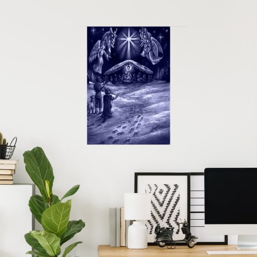 Een Savior is geboren! Poster (Thuiskantoor)