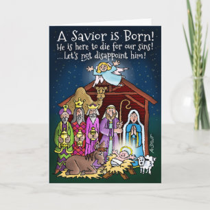 Een Savior is geboren! - Vakantiekaart Feestdagen Kaart