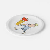 Een saxafonmuzikant papieren Bord afspelen (Gekanteld)