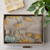 Een scala aan zonnebloemen en knoppen tissuepapier (Geschenk)