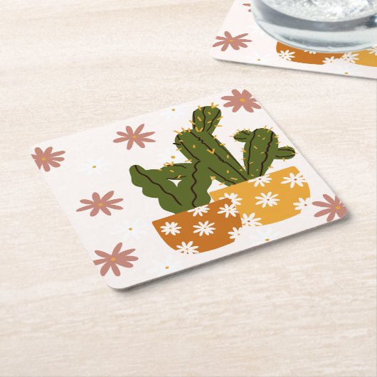 Een Scandinavisch art naadloos patroon Kartonnen Onderzetters (Schuin)