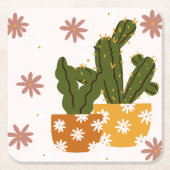 Een Scandinavisch art naadloos patroon Kartonnen Onderzetters (Voorkant)