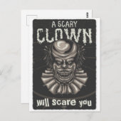 Een Scenary Clown Briefkaart (Voorkant / Achterkant)
