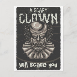 Een Scenary Clown Briefkaart