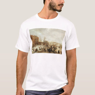 Een scène op de ijskast bij een stad, c.1615 t-shirt