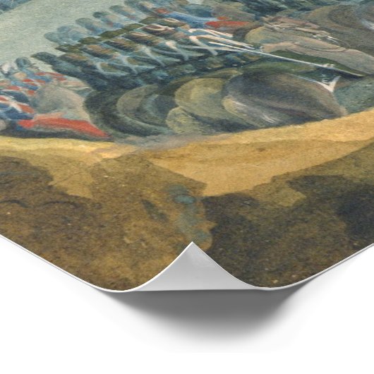 Een scène uit de Russisch-Turkse oorlog, 1801 Poster (Hoek)