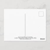 Een scène uit Gillieru Harbour, Malta Holiday Card Briefkaart (Achterkant)