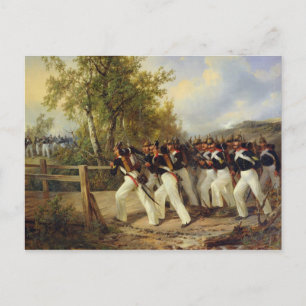 Een Scene uit het leven van de soldaat, 1849 Briefkaart