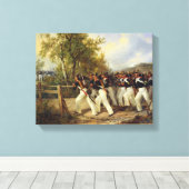 Een Scene uit het leven van de soldaat, 1849 Canvas Afdruk (Insitu (Houten vloer))