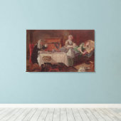 Een scène uit 'Tartuffe' door Moliere, 1850 Canvas Afdruk (Insitu (Houten vloer))