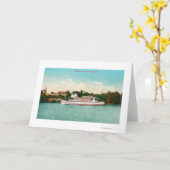 Een scène van de Rivier van Sacramento met een Kaart (Gele Bloem)