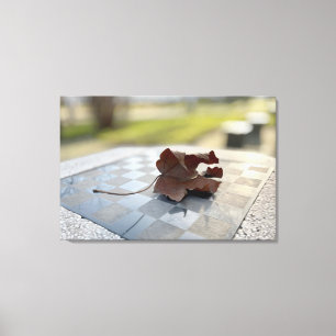 Een schaakles canvas afdruk
