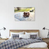 Een schaakles canvas afdruk (Insitu (Slaapkamer))