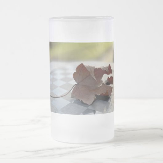 Een schaakles matglas bierpul (Center)