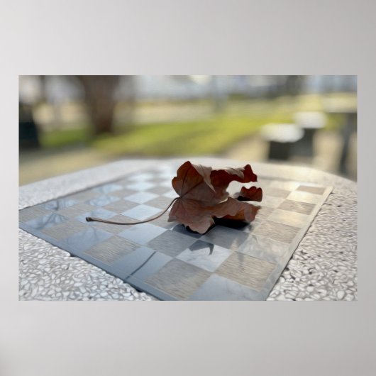 Een schaakles poster (Voorkant)