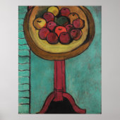 Een schaal appels op een tafel Matisse Poster (Voorkant)