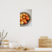 Een schaal mediterrane abrikozen 2 poster (Keuken)