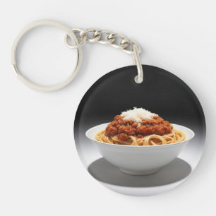 Een schaal Spaghetti Bolognese Sleutelhanger