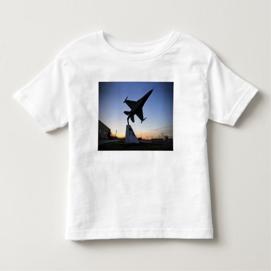 Een schaalmodel van een F-16 C die valk vecht Kinder Shirts (Voorkant)