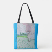 Een schaap in de wei tote bag (Achterkant)